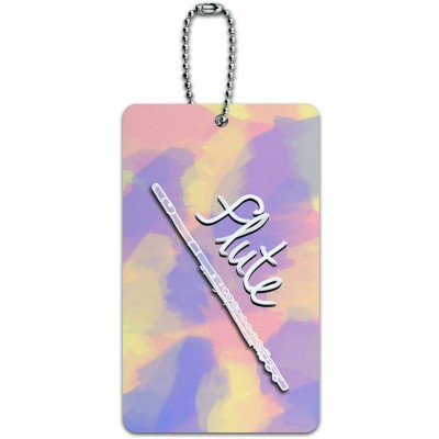 Flute Musical Instrument Music Woodwind ID Tag Luggage Card for Suitcase or Carry-On   556582586